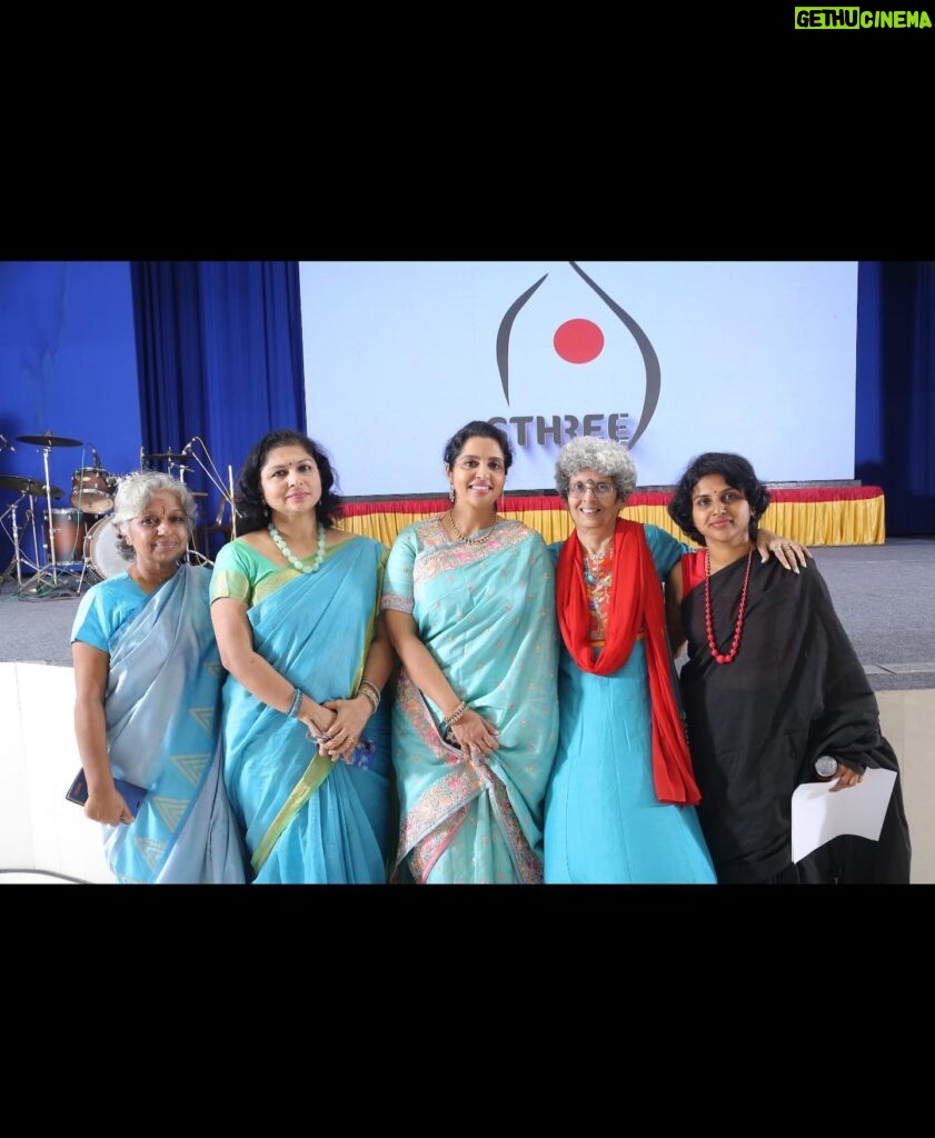 Brindha Sivakumar Instagram - Happy to inaugurate “Sthree” maiden short film festival by Kausalya @dr.mgr_janaki_college on Dec 17 th ! Wishing many talents comes out in flying colours 😊✨!!