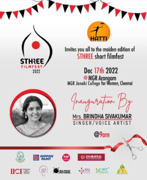 Brindha Sivakumar Instagram - Happy to inaugurate “Sthree” maiden short film festival by Kausalya @dr.mgr_janaki_college on Dec 17 th ! Wishing many talents comes out in flying colours 😊✨!!