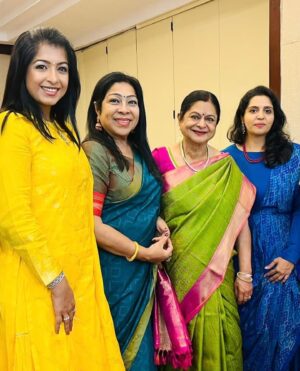 Brindha Sivakumar Instagram - Was a Very Eventful Mother’s Day 2022 Celebration by @suhaacosmeticclinic ! Women Achievers from various fields were Awarded and I was very happy to Recieve an Award Among them. #DrkamalaSelvaraj  Aunty Beloved was Awarded Lifetime Achievement, @krith.radhakrishnan , @dr_srimathy_kesan and many others for their contributions in various fields. Thanks to @suhaacosmeticclinic -Sudha and @dr.abilasha for organising such a beautiful event! Thanks to dear @medha.ragu for the video and pics💕 dress: @merasalofficial