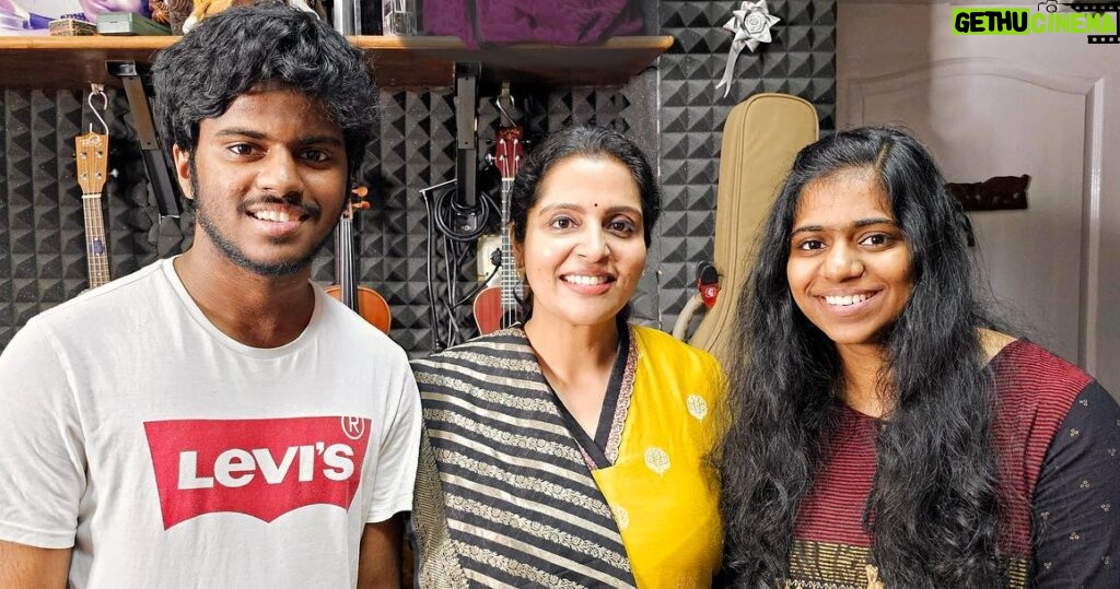 Brindha Sivakumar Instagram - Very happy to be a part of Thirukkural 1330 project done by Amazingly talented @amirthavarshinimusic29 @lydiannadhaswaramofficial @varshansathish Avl! God bless the family for taking up such a Valuable and Meticulous subject for the generations to come ✨🙏🏼💐