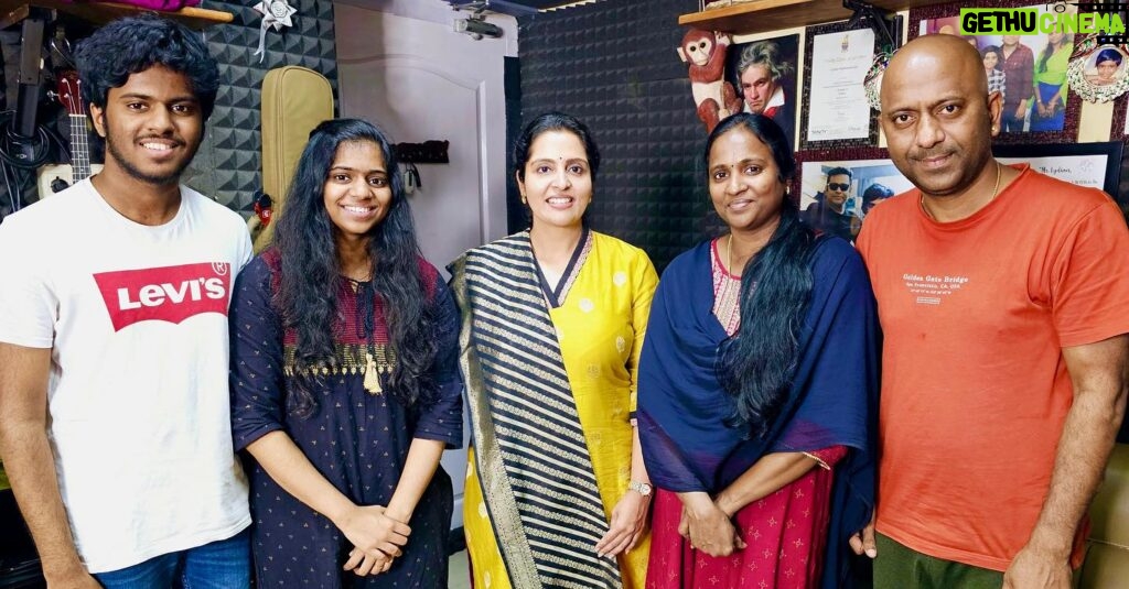 Brindha Sivakumar Instagram - Very happy to be a part of Thirukkural 1330 project done by Amazingly talented @amirthavarshinimusic29 @lydiannadhaswaramofficial @varshansathish Avl! God bless the family for taking up such a Valuable and Meticulous subject for the generations to come ✨🙏🏼💐