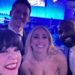 Briony May Williams Instagram – Such a fab night at the RTS Awards hosted by the always brilliant @tomindeed ♥️ Can you tell how excited I was to meet @staceysolomon & @realjoeswashy ?!? 😍 Such a joy!!! Made new friends (@melvinodoom you are my fave new wingman!), fan girled…a lot and caught up with some old buddies, all in all a blooming great time! Thank you @royaltelevisionsociety for having me 💕 

PS Thank you @karen_millen for my STUNNING dress, I absolutely love it and felt really special in it 💚 #gifted @styled_by_lucy