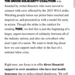 Brit Marling Instagram - amazing stuff on auction now like my favorite OA costume of all time and accompanying letter // proceeds go to health care fund for crew members affected by the strike — link in bio stories // help us stand up for the art of storytelling and for each other 💥 @tusctogether @iatse @teamsters @wgastrikeunite @sagaftra #wgastrong #sagstrong
