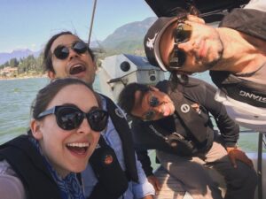 Brittany Curran Instagram - Throwback to some particularly fun Season 3 prep for @magicianssyfy when @widgetfactoryco brought us out onto the water off of Horseshoe Bay for boating lessons. This was to get us ready for all the exterior Muntjac scenes. ⚓️💙☀️🦀

#BritishColumbia #NorthVancouver #HorseshoeBay #TheMagicians #BehindTheScenes #BoatingFun 

@widgetfactoryco @halebofosho @rasonjalph @ucp
