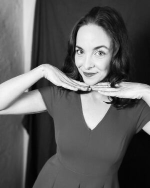 Brittany Curran Instagram - Maybe she’s born with it. Maybe she’s hamming it up for the camera. 🖤🤍