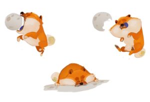 Brittany Myers Instagram - Some early space dog designs for Over the moon! 🌙
The amazing Jin Kim did the final design!