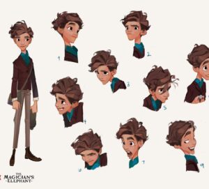 Brittany Myers Instagram - ✨🐘The Magicians Elephant is out today on Netflix! ✨😊💕 Here are some Peter expressions! Excited to post some more work soon!