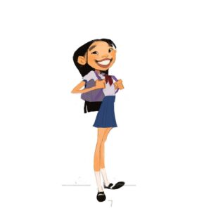 Brittany Myers Instagram - Initial designs for Fei Fei at different ages! 💜🥮 
#overthemoon #overthemoonnetflix #feifei