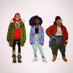 Brittany Myers Instagram - 💙❤️🕸🕷A few of the Generics I did for Spider-Man: Into the spider verse 🕸🕸 Learned a lot working on generics for this film. We tried out a few different styles, these leaning more realistic. Learned a lot on this project!✨ And worked with an amazing character team! ☺️