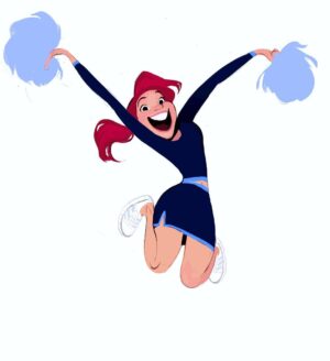Brittany Myers Instagram - Cheer-y drawing for fun !! 😄😄