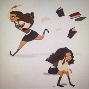 Brittany Myers Instagram - Some unfinished Hermione drawings from a few weeks ago! 📚✨🌜🌛