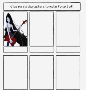 Brittany Myers Instagram - Marceline the vampire queen🎸🎧🖤💙❤️ Requested by @ captaindocto on Twitter 
#sixfanarts