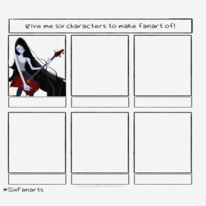 Brittany Myers Instagram - Marceline the vampire queen🎸🎧🖤💙❤️ Requested by @ captaindocto on Twitter 
#sixfanarts