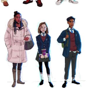 Brittany Myers Instagram - 💙❤️🕸🕷 Last of the Generics work I’ll be posting from Spider-Man into the spiderverse 🕸🕷💙❤️☺️✨