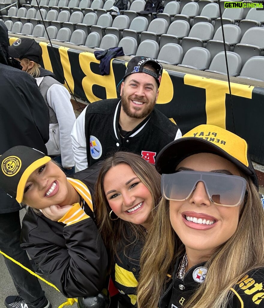 Brittany Baker Instagram - Finally made it to a game this year! Thank you @steelers for a great time. Not the result (or the weather) that we wanted but there’s nothing like being in that stadium for gameday. 🙌🏻 Pittsburgh is special. Also, had tons of you ask where my “Play Renegade” hat is from so check out @steelcitybrand!