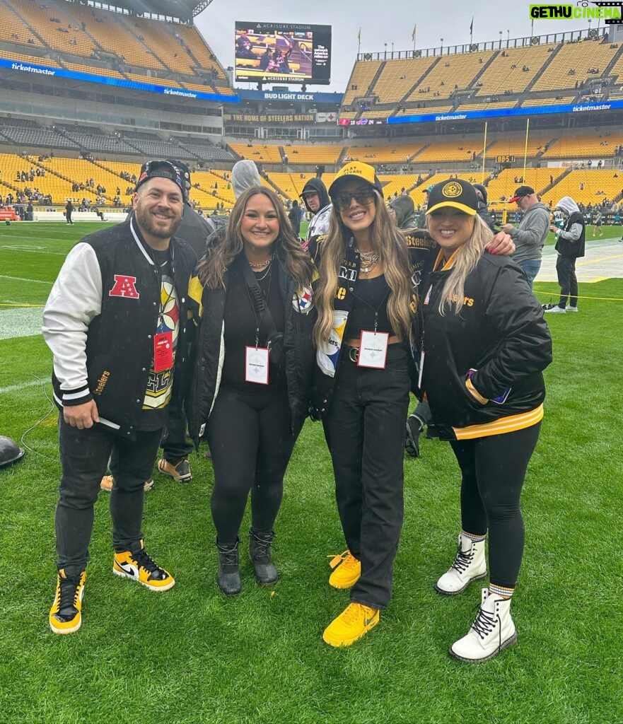 Brittany Baker Instagram - Finally made it to a game this year! Thank you @steelers for a great time. Not the result (or the weather) that we wanted but there’s nothing like being in that stadium for gameday. 🙌🏻 Pittsburgh is special. Also, had tons of you ask where my “Play Renegade” hat is from so check out @steelcitybrand!