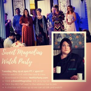 Brooke Elliott Instagram - Come join us for a lil watch party to get this season of @sweetmagnoliasnetflix launched! Check out the invitation and it should lead you right there. 🤞🏻#sweetmagnolias #netflix #dropdeaddivafans