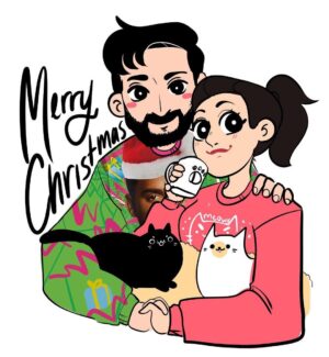 Brooke Leigh Thorne Instagram - Merry Christmas from us! Big thanks to @mattherjensen for another adorable holiday picture 🎄 hope you all have a great day and take care of yourselves!