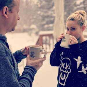 Brooke Leigh Thorne Instagram - Flight home got cancelled but it gives us more time to work on some secret coffee stuff ☕ | 📸 @happileeerin