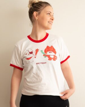 Brooke Leigh Thorne Instagram - New @catganggram shirts! Kittens get up to the darndest things... Available for a limited time on our store!