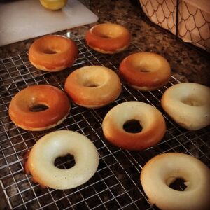 Brooke Leigh Thorne Instagram - Made some tester donuts! They’re not glazed but I really like the flavor on their own. Great first go at it! 👍🏻