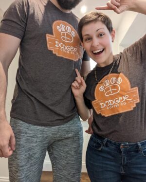 Brooke Leigh Thorne Instagram - It's the 5 year anniversary of Dodger Coffee Co. Celebrate with the NEW Diner T-shirt and use the code DODGER5 at checkout to grab $5 off! 🧡