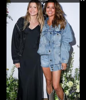 Brooke Burke Instagram - About last night… with my girls.  @allsaints   @caliwater btw that’s the gorgeous Lila not my little Rainbow 🦗 @sierraskyfisher @lila.rigsbyy thx! @dailymail 🌵💦🤪