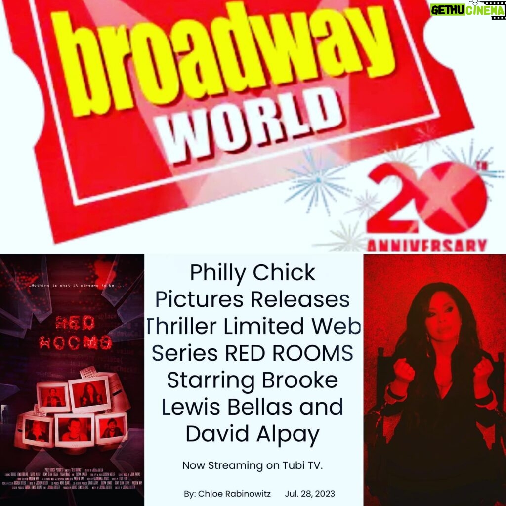 Brooke Lewis Bellas Instagram - BROADWAY WORLD SUPPORTS PHILLY CHICK PICTURES & WE WOULD LIKE TO SAY HAPPY 20TH ANNIVERSARY On behalf of #phillychickpictures & our project teams, we would like to say #happyanniversary Happy 20TH Anniversary❤️🎉 to #broadwayworld @officialbroadwayworld ❤️🎉 We are incredibly grateful for all the years of your creative support & #promotion ❤️ You have promoted me as an #actress & #producer from stage to #film & #tv for years & let us not forget all your fun coverage at our favorite #pantagestheatre #pantageshollywood #redcarpet #theatre events!👠 Many thanks for your recent promotion of our #redrooms #streaming release @tubi #tubitv 📺❤️ With a world in chaos, you have been a constant staple in my career from #newyork to #losangeles #hollywood & I want you to know it has been a blessing🙌 Thank you for all you do to support us creatives & I wish you 20 more years x 100🎉#brookelewisbellas #content #media #newmedia #series #webseries #publicity #broadway