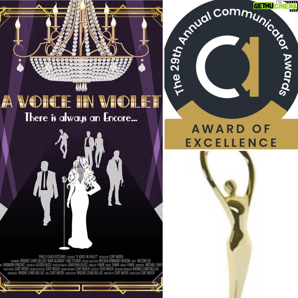 Brooke Lewis Bellas Instagram - ACADEMY OF INTERACTIVE AND VISUAL ARTS COMMUNICATOR AWARDS 2023 WINNER: AWARD OF EXCELLENCE- PRODUCTION AUDIO & VOICE “A VOICE IN VIOLET” As a proud alumni, I am incredibly humbled & honored to share that the AIVA #aiva #academy of #interactive and #visualarts has announced the prestigious @commawards #communicatorawards 2023 & our #avoiceinviolet #audiodrama #audio #podcast #series with our #mission of quality #communication in #entertainment has been honored as an #awards #winner of #excellence in Production Audio & Voice🏆 I am so very grateful to share this, as it was our first submission & #win since the inception of this project summer of 2021💜 I am so thankful to my wonderful reps @bohemiagroup_ who supported me in staying creative from my home office, as I have battled through #longcovid & residual health challenges the past few years🙏 Our “A Voice In Violet” Team worked like crazy to create a professional & quality #narrative Audio Series. On behalf of #phillychickpictures & as the #executiveproducer #producer #producedby I want to personally congratulate & thank this talented team for giving so much time, talent, & heart, including: Writer/Director/SFX/Editor/Producer @curtwiser Casting Director Alison Buck, Composer @owenandthealien Music/Songs/Singer @fawn_music_official Post Audio Engineer/Post Audio Mixing & Mastering Alex Hope, Poster Design By @jolaessss Consultants @kat.youngah @crystalbetke & more!🙏💜 To our gifted & generous #cast @bronsonpinchot @nikkiblonsky @ericetebari @malenky @wilsonjermaineheredia @brookelewisla 🎭🎙, I am indebted to you for trusting us with your #voiceover #voice talents🙌 This is just the beginning & I cannot wait to watch & #listen to this unfold & to see where we land for our release, as I diligently work on our #distribution🎙💜 #brookelewisbellas #actress 💜