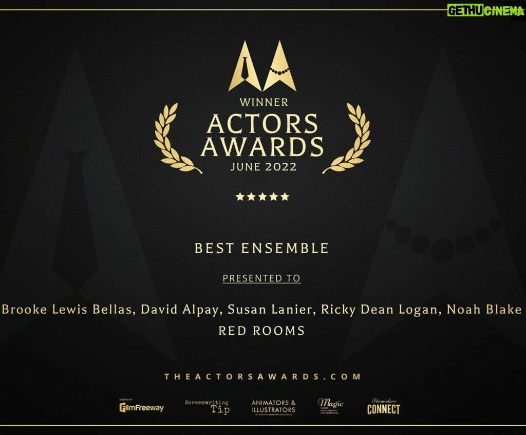 Brooke Lewis Bellas Instagram - ACTORS AWARDS 2022 BEST ENSEMBLE CAST “RED ROOMS” #mondaymotivation #happyhalloween & #horror month💔 As we are fortunate to be screening on the #filmfestival circuit 2022, prior to our #streaming release, I felt compelled to share this today to inspire all creatives to do what you love in any professional way possible🙌 We filmed this 100% virtually during the worst of the pandemic 2020💔 It took a long time to post, I signed our distribution deal beginning of 2022 & we await the day our distributor drops our #content 📺❤️ For all aspiring #contentcreators this is the professional process of production. We work so hard & put out so much, so it is important to count our blessings when they appear🙏🙌 I am humbled to share that one of my forever favorite #awards events @actorsawards #actorsawards honored our incredibly talented #redrooms #webseries #cast with #bestemsemble #bestensemblecast #ensemble #cast #acting 🏆🎭 Many thanks to the Actors Awards🙏 Our #phillychickpictures production team would like to thank & praise this insanely talented cast of #actors who gave so much of themselves & their skills #virtually & safely: @davidalpay @susanlanier_actor @rickydeanlogan @im_noah_blake @brookelewisla 🎭 We want to give great thanks to our show creator & director @thejoshuabutler 🎥🙏 We look forward to our release & more good things to come❤️ #actress #producer #executiveproducer #brookelewisbellas #hollywood #thriller #drama #horror #darkweb 🎥❤️