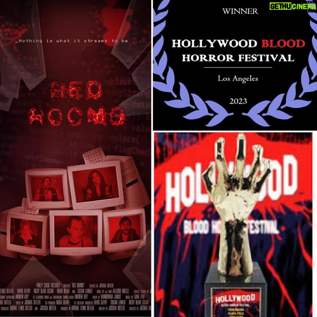 Brooke Lewis Bellas Instagram - HOLLYWOOD BLOOD HORROR 2023 WINNER OF 7 AWARDS “RED ROOMS” I feel so honored & grateful to share that the incredibly generous & #horror notable @bloodhollywood #hbhf #hollywoodbloodhorrorfestival #hollywoodbloodhorror #awards announced Saturday night & our #limitedwebseries #webseries #streaming #streamingseries “Red Rooms” #redrooms blew up the #darkweb with 7 WINS🏆: ‘Best Series’ ‘Best Acting Ensemble’ ‘Best Director’ Joshua Butler ‘Best Actress’ Brooke Lewis Bellas ‘Best Supporting Actor’ Ricky Dean Logan ‘Best Poster’ John Papas ‘BestTrailer’🏆❤️ Thank you Hollywood Blood Horror Team for all you do to support the Hollywood #horrorcommunity & beyond #hollywood 🙏💔 Life & times have been challenging & I cannot express enough how hard this “Red Rooms” team worked remotely during the thick of the pandemic🙏🖥❤️ I am blessed to work with talented teams such as this one & I want to acknowledge each one of them & congratulate them on their awards:: Creator & Director @thejoshuabutler Producer & Produced by @brookelewisla Our #ensemble #ensemblecast #stars #actors @brookelewisla @davidalpay @suzelanierbramlett @rickydeanlogan @im_noah_blake 🎭 Web Series Production VFX & Editor Joshua Butler Music by @lunapanmusic Violin @harmonniaj 🎶 Sound Supervisor Andrew Kay Hair & Makeup💄@allisonnoellemakeup Graphic & Poster Designer @1paparazzi & more!🎥🍿#producer #producedby #actress #brookelewisbellas #phillychickpictures #virtual #darknet #drama #thriller #psychological #horrorgram #horrorfans #horrorlover “Nothing is what it streams to be...” 🖥💔