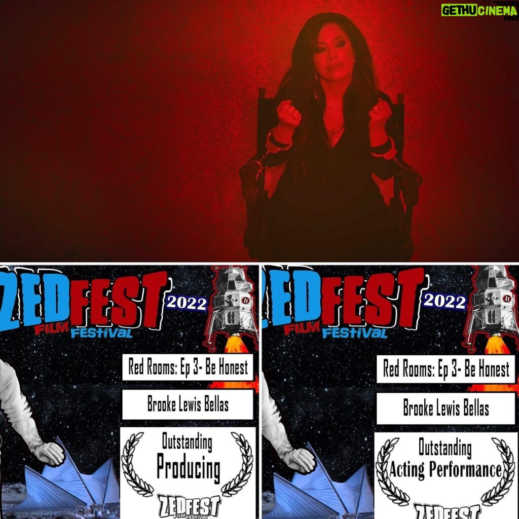 Brooke Lewis Bellas Instagram - ZED FEST 2022 OUTSTANDING PRODUCING AWARD & OUTSTANDING ACTING PERFORMANCE AWARD “RED ROOMS” I am humbled & honored to share that @zedfestfilmfestival #zedfest 2022 generously honored our #redrooms #webseries production with #awards 🏆 & I was blessed with an ‘Outstanding Producing’ Award & ‘Outstanding Acting Performance’ Award🙏 #phillychickpictures #brookelewisbellas #producedby #executiveproducer #producer #actress 🎭 I, sadly, was unable to attend due to my ongoing health challenges, but I have so much gratitude & so many people to thank for this!❤️ We filmed this 💯 #virtually during the thick of the pandemic, then posted it #remotely for 2 years, during the most challenging time in our lives🙏 This #production team worked so hard to create something unique & special💻❤️📺 Thank you to my collaborator, Creator & Director @thejoshuabutler for going to hell & back with me❤️ We did it!🙏 I remember the day you shared 1 of your goals was for me to win an #acting award for something you directed me in… We did it! Thank you🙏❤️ To our complete cast & crew for such #professional extraordinary talents across the board🙌🎥 Thank you for helping us show the world we can create quality art on an #indie low budget❤️ Thank you to the Zed Fest Team for your love & loyalty in supporting our projects for many years & always believing in me as an Actress & Producer❤️ Congrats to all of our talented team award winners🙌 & to all Zed Fest award winners🏆 #staytuned📺 for our #streaming #release of which we hope to have a release date from our #distributor soon🙏 We hope the #genre & #horror #fans are entertained by our humble #drama #thriller #darkweb #darknet Web Series💻 #actresslife #producerlife #hollywoodlife 🎥❤️