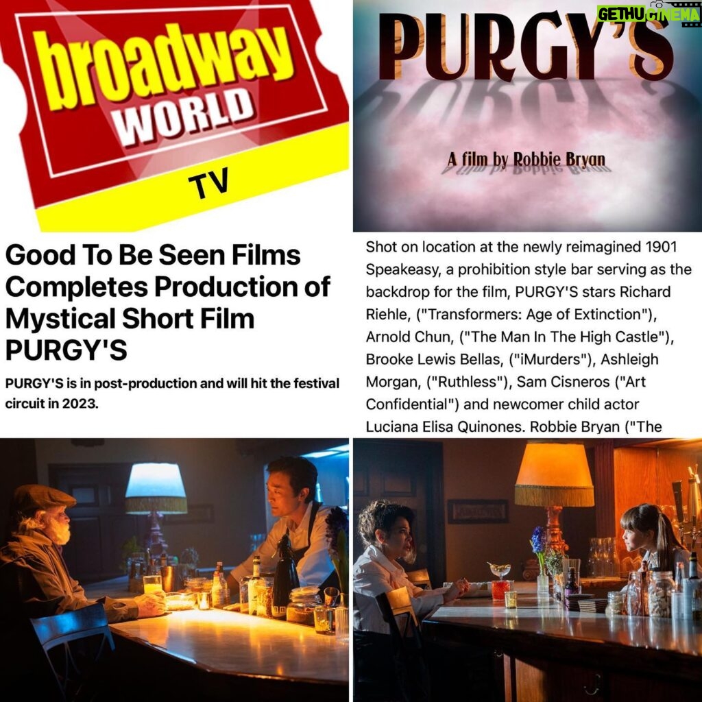 Brooke Lewis Bellas Instagram - BROADWAY WORLD ANNOUNCES GOOD TO BE SEEN FILMS PRODUCTION OF MYSTICAL SHORT FILM “PURGY’S” I want to give thanks & gratitude to the always impressive @officialbroadwayworld #broadwayworld for announcing so many #artists projects & projects I have been blessed to be a part of🙏🎭 This has been a very challenging, painful, & intense week for many, with so much #loss & #sadness in the world🌎💔 I, personally, have been dealing with intense health challenges again the past few months. This only further compels me to share with such #passion & pride, this painfully beautiful #drama #mystical #fantasy #purgys #film from the exceptional talents of writer, director @robbiebryanfilm producers Christie Botelho @therealsperostamboulis @imroamingtheearth #makeupfx @frederiqueb_makeup #stars Richard Riehle, @arnoldhchun @lucianaelisaquinonez @brookelewisla & more🙌 We artists talk about #artimitatinglife & #lifeimitatingart & “Purgy’s” covers all of what many of us are feeling today & especially the past couple of years of loss & tragedy💔 “Purgy’s”powerful story relates to life, death, choices, #racism #asianhatecrimes & more!💔 I feel so fortunate to be part of a film with so many emotional messages & meaning🙌 Thank you to this team for believing in & pushing me as an #actress & keeping me safe & healthy, even when I was not well🙏 And, thank you for being the incredible professionals that you are & setting your #creative #goals to soaring heights🔥 I would #toast 🥃 to this team from Purgy’s Bar any night!🥃🔥#brookelewisbellas 💋 Everyone please have a #safe & happy #memorialdayweekend 💥 Let’s toast to the ones we love🥃❤️ Let’s pray for #healing in this world🙏 And, #party like there is no tomorrow!🎉🎊 #lifeisprecious 🙌❤️