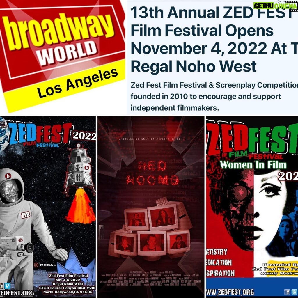 Brooke Lewis Bellas Instagram - BROADWAY WORLD ANNOUNCES THE 13TH ANNUAL ZED FEST FILM FESTIVAL OPENING NIGHT NOVEMBER 4, 2022 AT THE REGAL NOHO WEST WITH A SPECIAL SCREENING OF “RED ROOMS” WEB SERIES EPISODE 3- “BE HONEST” AT 6:45 PM PST With gratitude to @officialbroadwayworld #broadwayworld & @zedfestfilmfestival #phillychickpictures is honored to share that #zedfest #filmfestival 2022 has invited “Red Rooms” Web Series Episode 3- “Be Honest” #redrooms #webseries to screen at a special #womeninfilm #womeninhorror block on Opening Night Friday, November 4, 2022 at 6:45 PM PST at the film fabulous @regalmovies #noho West🎥 Our talented Creator/Director @thejoshuabutler will be representing & our beautiful actress @susanlanier_actor will be representing us on this wonderful Women In Film Panel🙏🎭 We are excited to screen before our official #streaming release #comingsoon end of 2022📺🍿I am so proud & cannot express enough how hard this incredible team worked virtually & remotely during the thick of the pandemic🙏🖥❤️ I am blessed to work with talented teams such as this one: Creator & Director @thejoshuabutler #producedby & #executiveproducer @brookelewisla 🎥 Our #ensemble Cast @brookelewisla @davidalpay @suzelanierbramlett @rickydeanlogan @im_noah_blake 🎭 Web Series Production VFX & Editor Joshua Butler Music by @lunapanmusic Violin @harmonniaj 🎶 Sound Design & Supervisor Andrew Kay Hair & Makeup💄@allisonnoellemakeup Graphic & Poster Designer @1paparazzi & more!🎥🍿Team, please check the production emails that I send❤️ *For those who have asked if I am attending… sadly, I am still healing my serious post-viral health issues, so I cannot attend at this time. I am missing out on so many life events & experiences, but I am a tough cookie & plan to be back in full action one day❤️ My “Red Rooms” team will have our Director & others in attendance to represent our project & please let me know if you plan to attend, as we have purchased a block of tickets🎟 I want to send fall & #halloween #horror love & health to each of you❤️ Proud #producer #actress #brookelewisbellas #quarantine 2020💔 Remember, “Nothing is what it streams to be...” 🖥💔 #drama #thriller #darknet #darkweb 💻💔