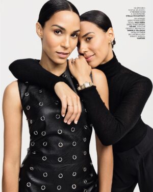 Brooklyn Sudano Instagram - B & A - @voguerussia August 2017 🔥 #sisters #cartier