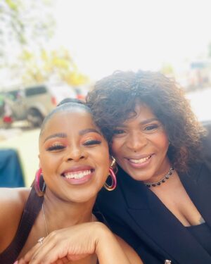 Buntu Petse Instagram - BTS from #Miseducation with my TV mommy, @babycele__ 🥹❤️. To have Mbali’s wardrobe🕯️🕯️🕯️