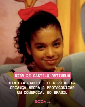 Cíntia Raquel Instagram - Pioneirismo e protagonismo. Duas palavras que podem descrever a carreira da atriz, apresentadora, jornalista, escritora, dubladora e influencer digital Cinthya Rachel. Embora seja mais lembrada pelo público pela série infantil 'Castelo Rá-Tim-Bum', exibida pela TV Cultura nos anos 90, sua importância vai bem além dos portões do castelo mágico.

Em 1987, ela foi a primeira criança negra a estrelar um comercial de TV. O sucesso da publicidade abriu portas não só para a extrovertida menina de apenas sete anos, mas para a representatividade numa época carente de referências negras na cultura de modo geral. 

➡️ Leia a entrevista completa em uol.com.br/ecoa

#UOL #EcoaUOL #CasteloRatimbum #Biba #CinthyaRachel #Representatividade #Cultura