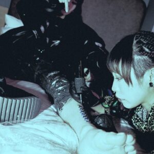 CYBER RUI Instagram - Past life ink on ma body🖊️ 
Big love and thanks to my bb Akiko🖤

📷 @sheep_e._.e
