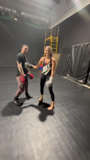 Caitlin Dechelle Instagram - just flowing 🥊