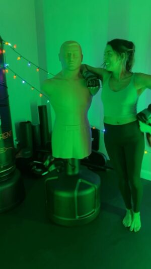 Caitlin Dechelle Instagram - the best christmas present turned opponent 👊🏻🎄😭
•
loving my new BOB 👊🏻 get yours with my code Cat10 at @centurymartialarts 🛒