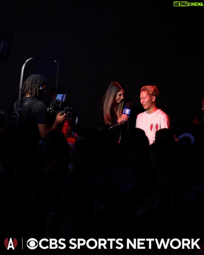 Caitlin Dechelle Instagram - So much fun sideline interviewing for the Adrenaline World Games on CBS Sports Network 🎤✨ Tune in on CBS Sports Network Tonight: August 4th For Episode 1 At 7PM EST & Episode 2 At 7:30PM EST to watch The Adrenaline World Games!