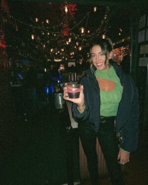 Caitlin Dechelle Instagram - are you on the naughty or nice list? 📋🎄✨❣️