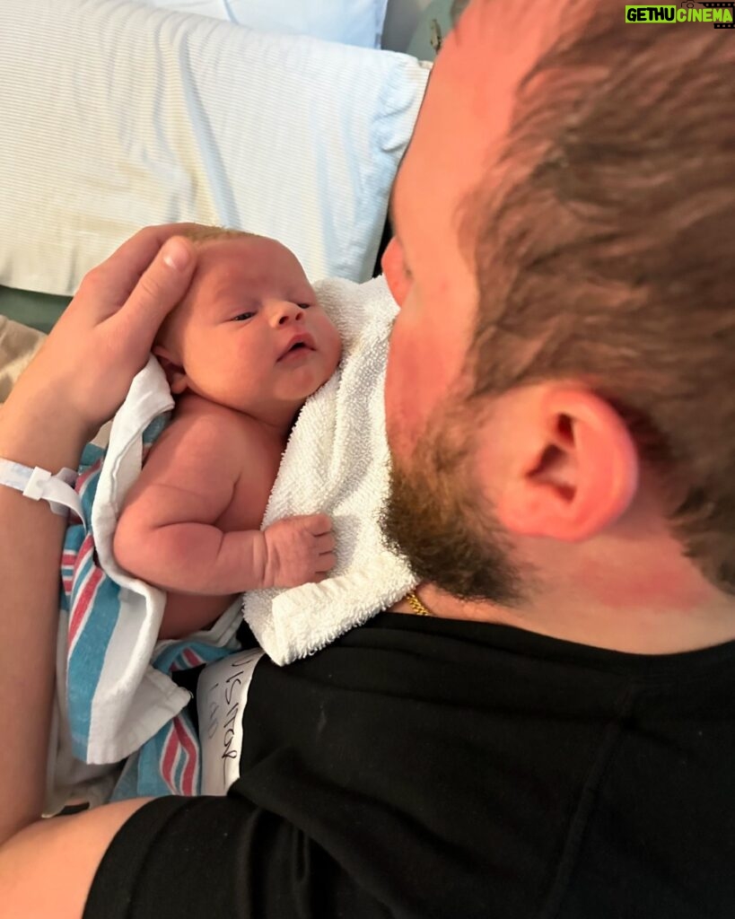 Caitlin Dechelle Instagram - i’m officially an aunt 🩵 • Theo James Dechelle • May 18, 2024• Congratulations to my brother @vincentdechelle & @krjdishm on their beautiful baby boy. He’s the cutest thing in the world.