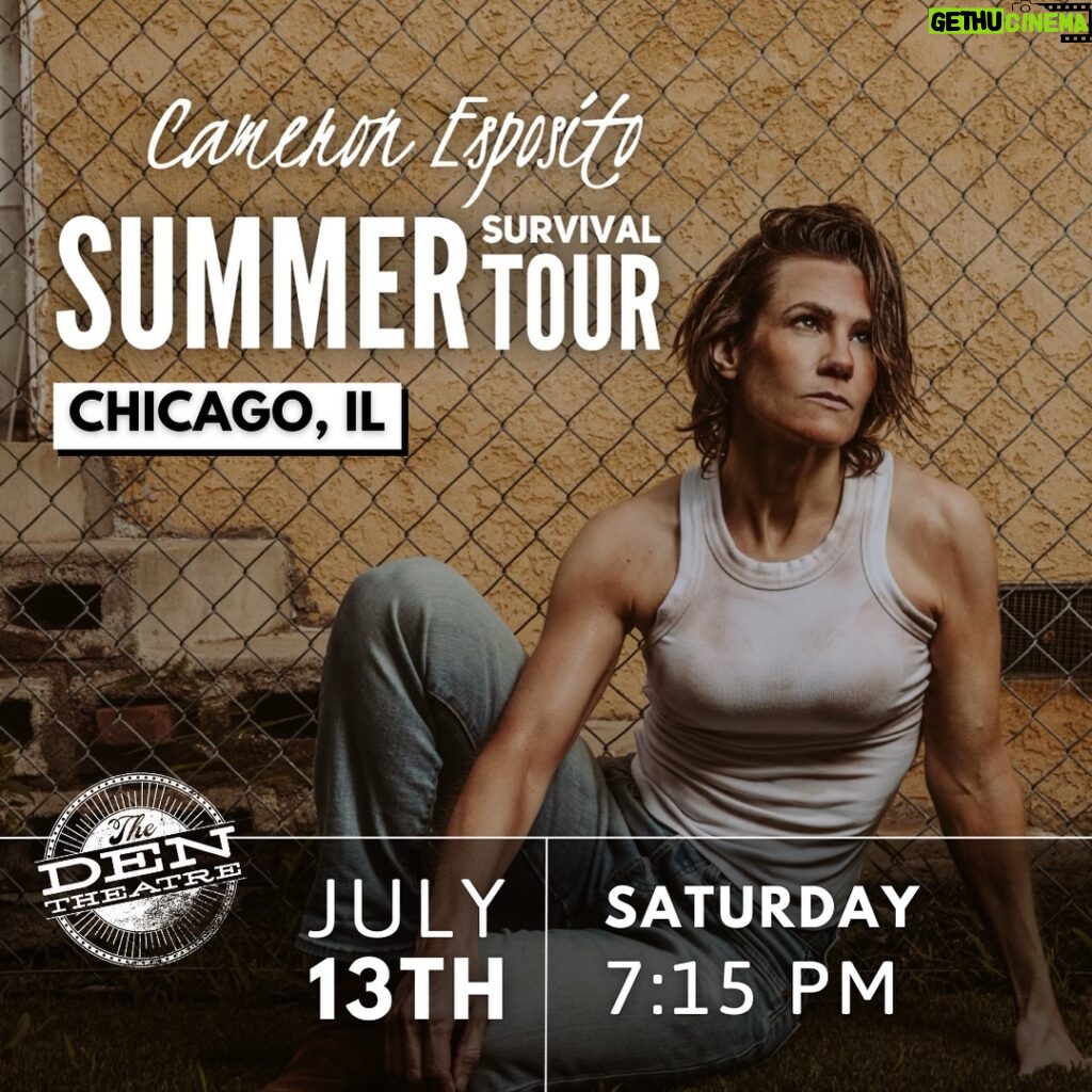Cameron Esposito Instagram - JUST ANNOUNCED: @cameronesposito will be performing at The Den Theatre on July 13th! Cameron Esposito, a versatile LA-based comedian, actor, writer, and host, has appeared on major networks and platforms like ABC, NBC, Comedy Central, and HBO Canada. They’ve starred in ABC’s “A Million Little Things” and have roles in various shows. Cameron hosts podcasts, including “QUEERY” and Sony Music’s “SURVIVE OR DIE TRYING.” Their comedy special “Rape Jokes” raised funds for RAINN and earned critical acclaim. Cameron’s memoir “Save Yourself” became a bestseller, tackling LGBTQ issues and their Catholic upbringing. 🎟️👉Tickets are currently available at thedentheatre.com or by calling (773) 697-3830.