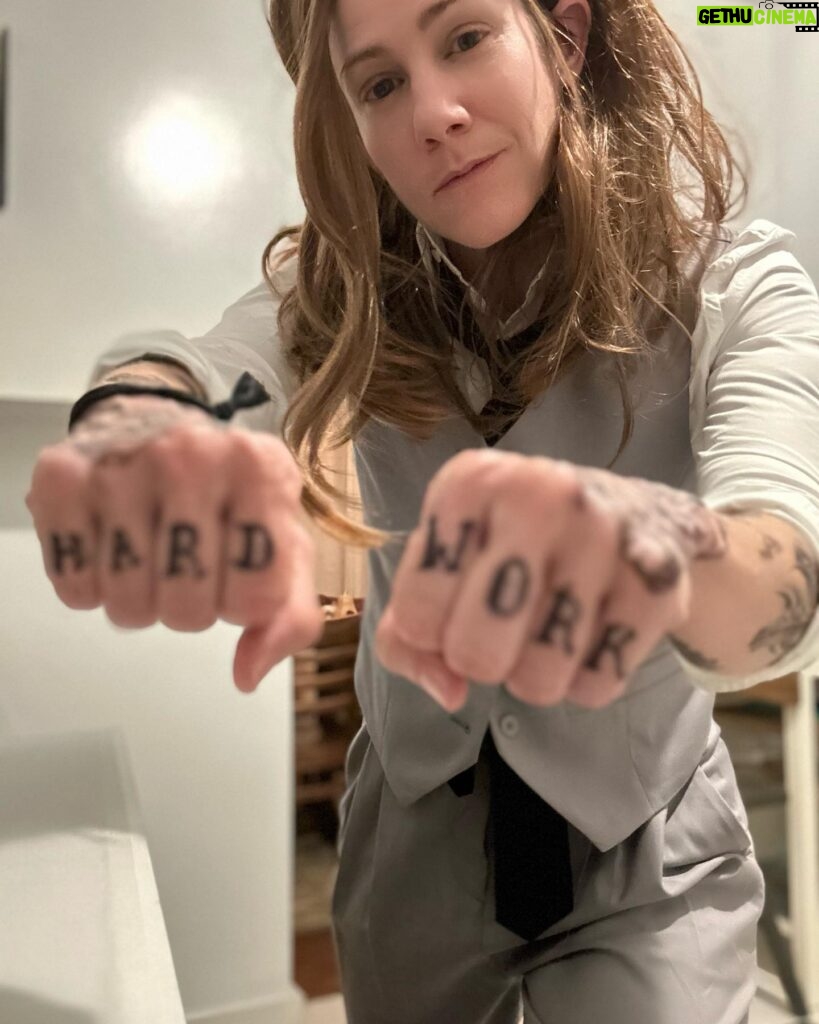 Cameron Esposito Instagram - Julien / boygenius Hween ‘23 (Julien Baker, you are a legend) • bonus Rocky Horror • bonus ‘22 Milo & ‘21 Portrait of a Lady on 🔥 • thank u Martha for the hand tattoos #boygenius #queer #julienbaker #halloween