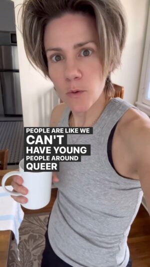 Cameron Esposito Instagram - Young people out here grooming me. 

#queer #drag #dragqueen #bannedbooks