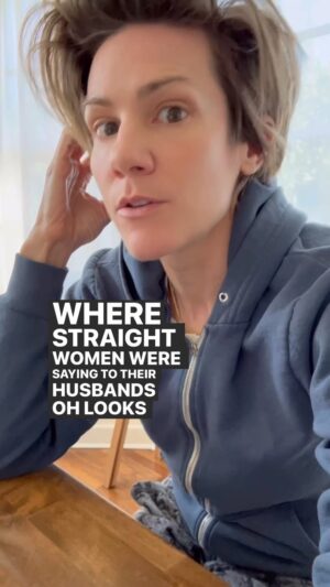 Cameron Esposito Instagram - And btw: “opinions” about whether people can exist are violence. 

#taylorswift #traviskelce #queer #nfl #womeninsport #romanempire