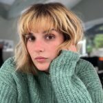 Camille Lou Instagram - Elle a le nez rouge. La couleur by @rudybelmonte ✨ La coupe by @kristinoss117gmailcom 💕