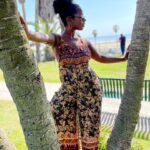 Camille Winbush Instagram - Ocean air is good for my puff ball 🌊
