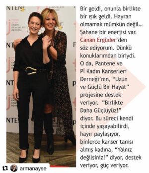 Canan Ergüder Instagram - Çok teşekkür ederim @armanayse. Sizinle tanışmak büyük zevkti🎈